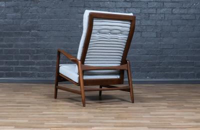Ib Kofod Larsen Mid Century Reclining Lounge Chair by Ib Kofod Larsen for Selig