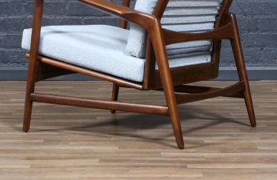 Ib Kofod Larsen Mid Century Reclining Lounge Chair by Ib Kofod Larsen for Selig