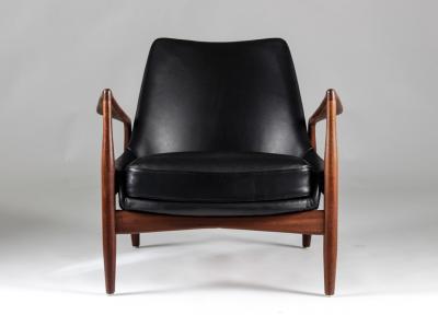 Ib Kofod Larsen Mid Century Scandinavian Lounge Chair Seal Chair by Ib Kofod Larsen