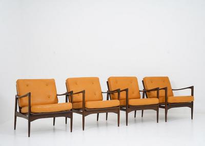 Ib Kofod Larsen Midcentury Scandinavian Seating Group Kandidaten by Ib Kofod Larsen