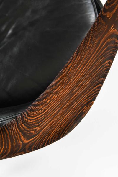 Ib Kofod Larsen Pair of Elizabeth Chairs in Weng and Leather by Ib Kofod Larsen 1956