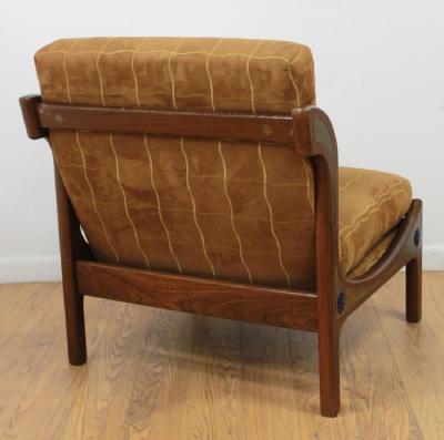 Ib Kofod Larsen Pair of Ib Kofod Larsen Wenge Lounge Chairs for the Megiddo Collection