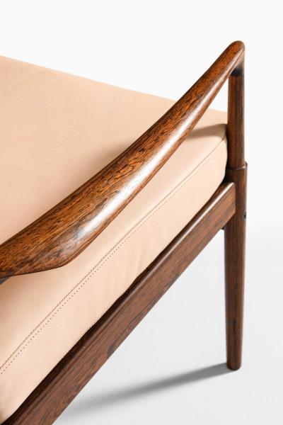 Ib Kofod Larsen Pair of Sams Easy Chairs in Rosewood Leather by Ib Kofod Larsen 1950s