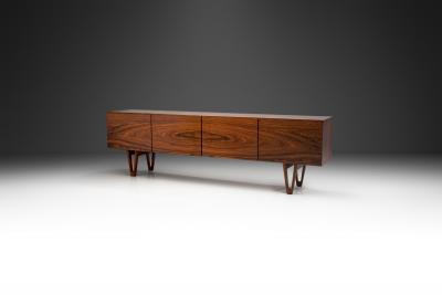 Ib Kofod Larsen Rare Ib Kofod Larsen Trol Sideboard for AB S ffle M belfabrik Sweden 1950s