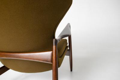 Ib Kofod Larsen Rare Ib Kofod Larsen Wingback Lounge for Selig