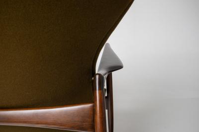 Ib Kofod Larsen Rare Ib Kofod Larsen Wingback Lounge for Selig
