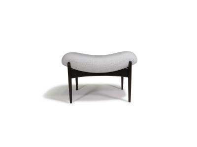 Ib Kofod Larsen Restored IB Kofod Larsen Highback Lounge Chair and Ottoman in New Fabric