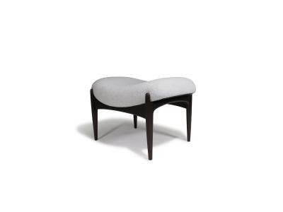 Ib Kofod Larsen Restored IB Kofod Larsen Highback Lounge Chair and Ottoman in New Fabric