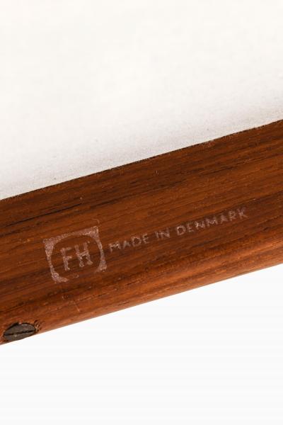 Ib Kofod Larsen Set of 2 Easy Chairs in Wool and Teak by Ib Kofod Larsen 1950s