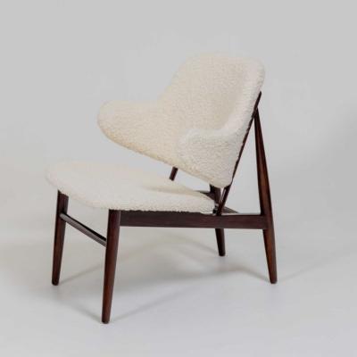 Ib Kofod Larsen Shell Lounge Chair Denmark Mid 20th Century