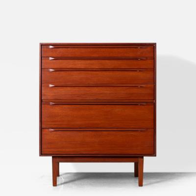 Ib Kofod Larsen Six Drawer Chest by Ib Kofod Larsen for Fredericia Mobelfabrik