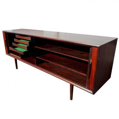 Ib Kofod Larsen Vintage Midcentury Ib Kofod Larsen Brazilian Rosewood Credenza for Faarup