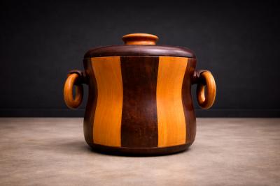 Ice Bucket in Imbuia and Brazilian Hardwood Unknown 1960s