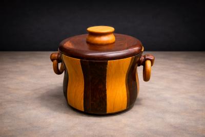 Ice Bucket in Imbuia and Brazilian Hardwood Unknown 1960s