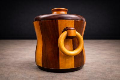 Ice Bucket in Imbuia and Brazilian Hardwood Unknown 1960s