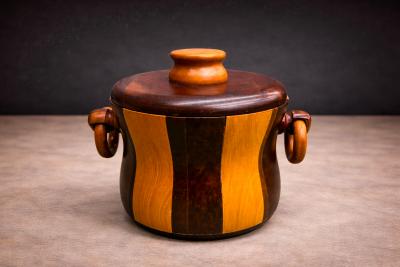 Ice Bucket in Imbuia and Brazilian Hardwood Unknown 1960s