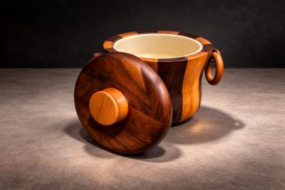 Ice Bucket in Imbuia and Brazilian Hardwood Unknown 1960s