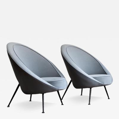 Ico Luisa Parisi Ico Luisa Parisi Rare pair of Egg Chairs model no 813