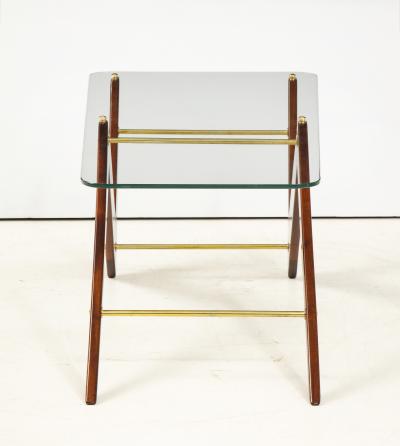 Ico Luisa Parisi Italian Mahogany and Glass Coffee Table Attributed to Ico Luisa Parisi