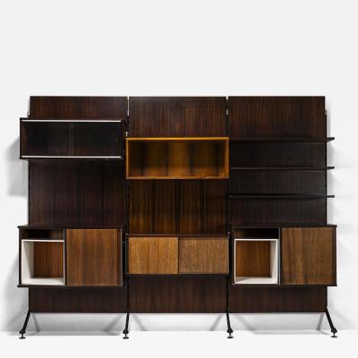 Ico Luisa Parisi Urio Wall System in Rosewood by Ico and Luisa Parisi for MIM Roma Italy 1957
