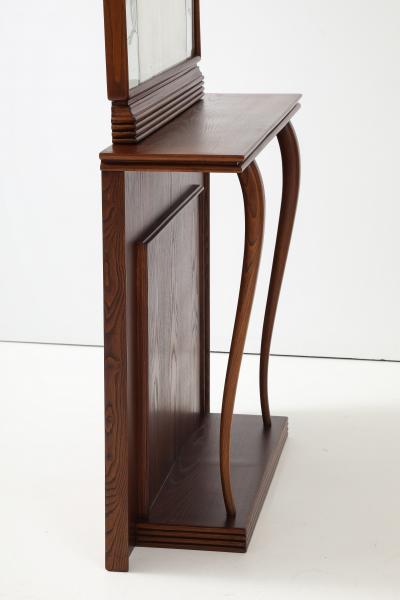 Ico Parisi 1940s Art Deco Style Italian Hallway Console And Mirror Ico Parisi Style