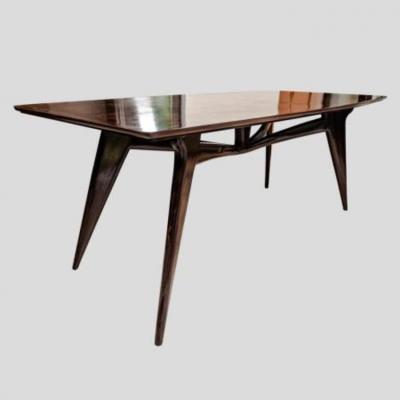 Ico Parisi 1950 ITALIAN DINING TABLE DARK POLISHED WOOD BY ICO PARISI