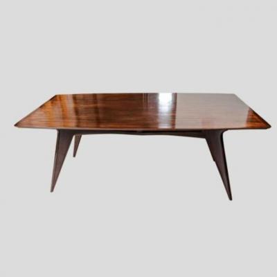 Ico Parisi 1950 ITALIAN DINING TABLE DARK POLISHED WOOD BY ICO PARISI