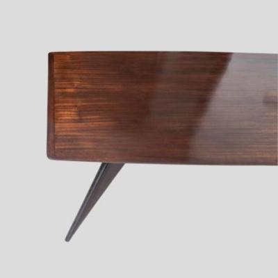 Ico Parisi 1950 ITALIAN DINING TABLE DARK POLISHED WOOD BY ICO PARISI