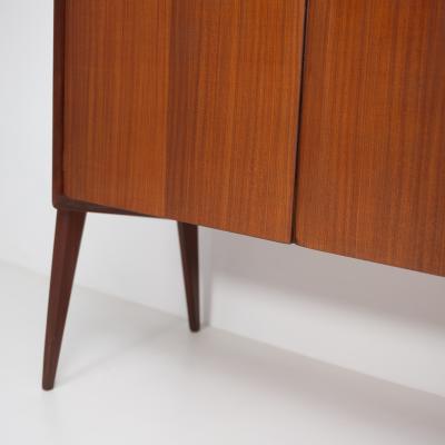 Ico Parisi 1950s Italian Sideboard in Exotic Wood with Oak Interior and Brass Detail