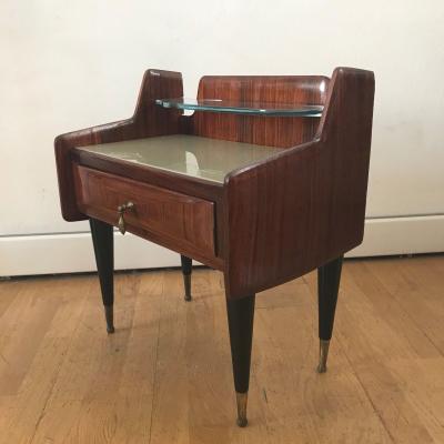 Ico Parisi 1950s Pair of Italian Bedside Tables