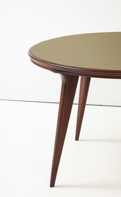 Ico Parisi 1960s Ico Parisi Style Modernist Round Walnut Dining Table
