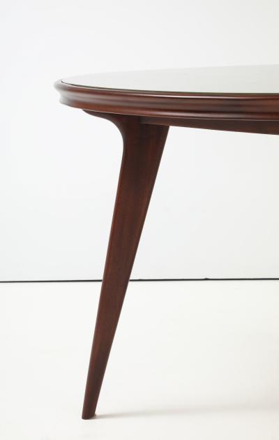 Ico Parisi 1960s Ico Parisi Style Modernist Round Walnut Dining Table