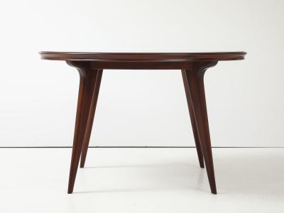 Ico Parisi 1960s Ico Parisi Style Modernist Round Walnut Dining Table