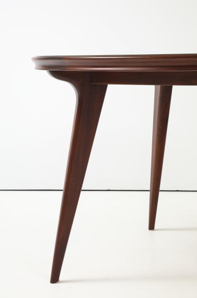 Ico Parisi 1960s Ico Parisi Style Modernist Round Walnut Dining Table