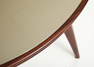 Ico Parisi 1960s Ico Parisi Style Modernist Round Walnut Dining Table