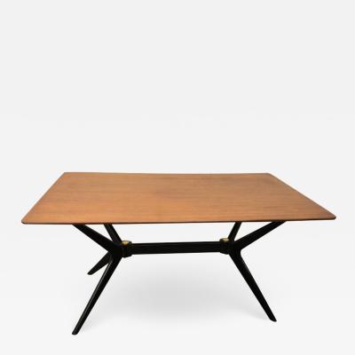 Ico Parisi Exciting Ico Parisi Style Sculpted X Base Dining Table Mid Century Modern