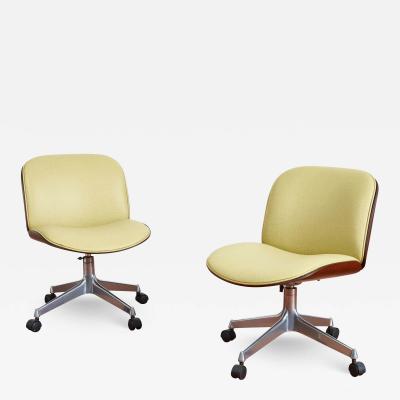 Ico Parisi ICO PARISI OFFICE CHAIR YELLOW LEATHER