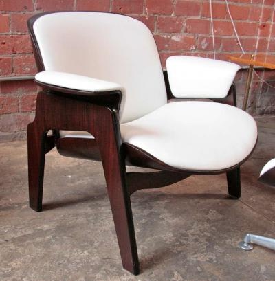 Ico Parisi Ico Parisi Armchair with Swivel Ottoman for M I M 