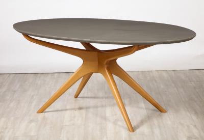 Ico Parisi Ico Parisi Dining Table with Oval Top Italy circa 1950