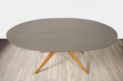 Ico Parisi Ico Parisi Dining Table with Oval Top Italy circa 1950
