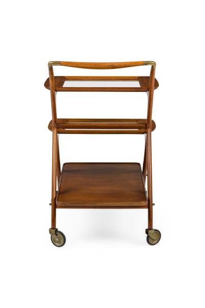 Ico Parisi Ico Parisi Italian Mid Century 3 Tier Rolling Bar Cart