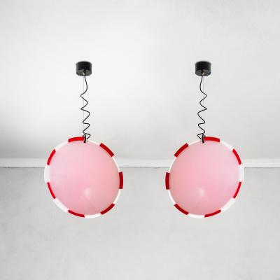Ico Parisi Ico Parisi Pair of Pendant Lamps in Methacrylate for Terraneo 60s