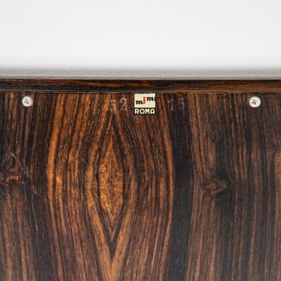 Ico Parisi Ico Parisi Wall Mirror for MIM in Wood and Leather Ribbon of 50s