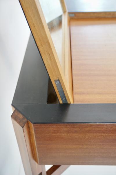 Ico Parisi Ico Parisi Wood and Laminate toilette desk with mirror Hotel Lorena 1960