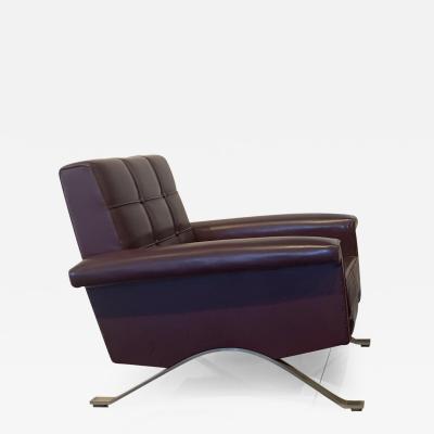 Ico Parisi Ico Parisi for Cassina Pair of Mid Century Club Chairs Italy circa 1960