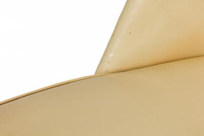 Ico Parisi Ico Parisi for Singer and Sons Mid Century Beige Leather Side Game Chairs