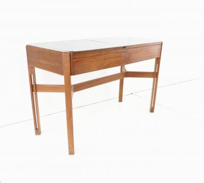 Ico Parisi Ico Parisi rare large wood and laminate desk with mirror Hotel Lorena