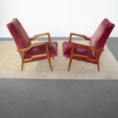 Ico Parisi Ico Parisi set of three armchairs 1950s
