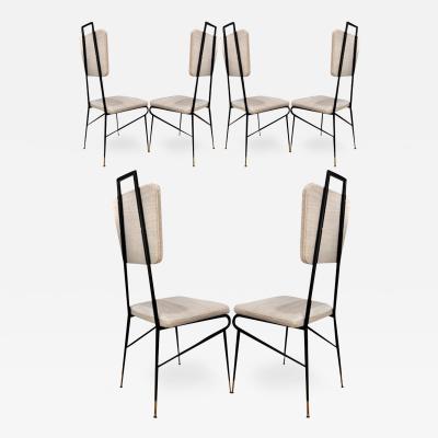 Ico Parisi Ico Parisi style superb set of 6 superb design dinning chairs