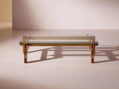 Ico Parisi Ico Parisi wood and glass coffee table model 751 by Cassina Italy 1960s